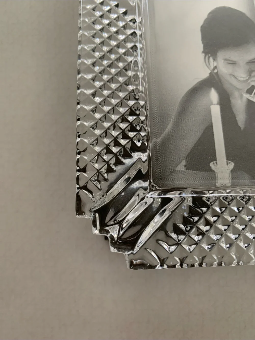 4 X 3 Waterford Crystal Mini Picture Frame Vertical & Horizontal. 2” X 3” Photo